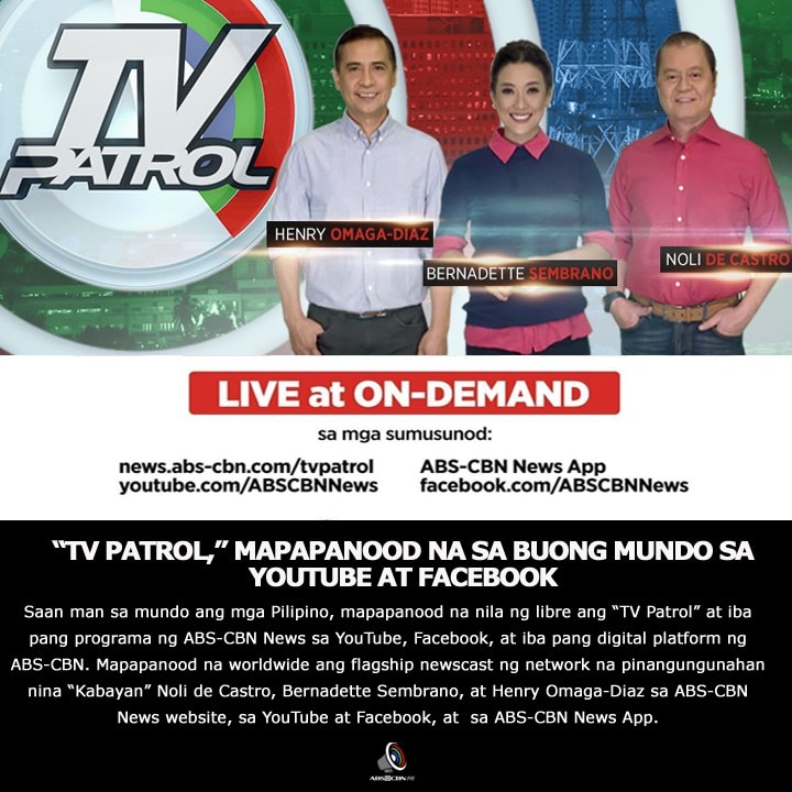 tv patrol news today tagalog youtube